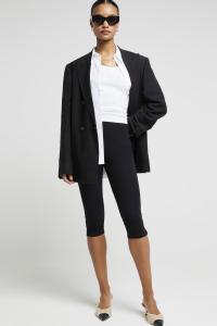 Повседневные брюки капри с высокой посадкой, упаковка в несколько упаковок River Island, черный