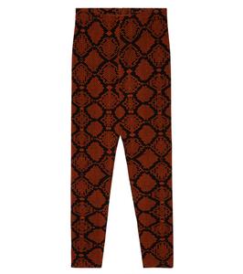 Леггинсы со змеиным принтом Mini Rodini, коричневый