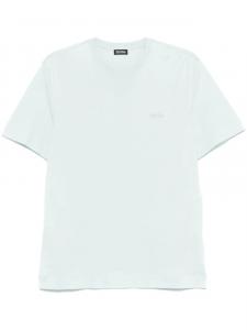 Футболка Zegna logo-embroidered, синий