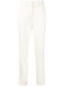 Philipp Plein прямые брюки из эластичной шерсти, белый
