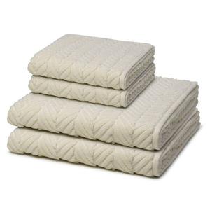 Sensual Skin Zopf Набор полотенец Ross 4-teilig, 50x1x100 см цвет champagner