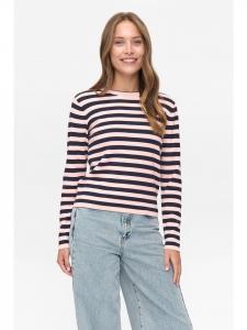 NÜMPH Свитер "Nustripy" в розово-темно-синем цвете