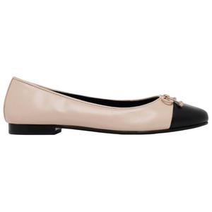 Балетки с мыском Розовый идеальный черный Женские TORY BURCH, Розовая ракушка