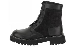 Ботинки из кожи со вставками и шнуровкой Ferragamo