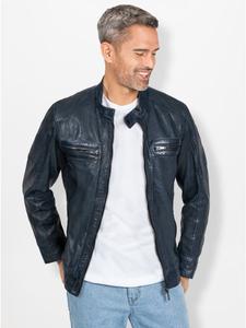 Кожаная куртка дымчато-синего цвета WITT WEIDEN