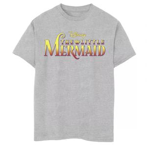 Классическая футболка с графическим логотипом Disney's The Little Mermaid для мальчиков 8–20 лет Disney