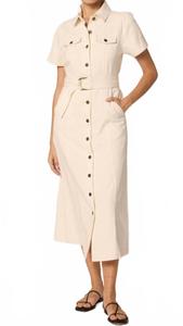 Cleobella Платье миди Cassidy цвета слоновой кости