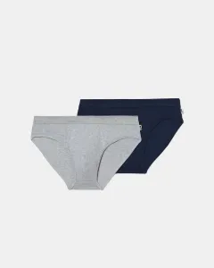 Набор из двух закрытых трусов с эластичным хлопком Abanderado, серый