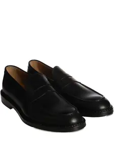 Лоферы из кожи с прорезью для монетки Doucal's, черный