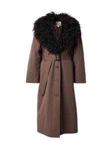 TOPSHOP Демисезонное пальто 'TSANA' в цвете шоколад