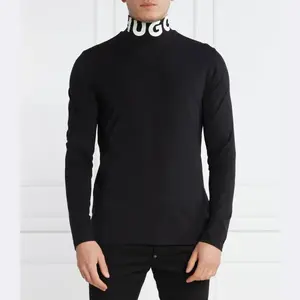 Водолазка стандартного кроя с вытачками Hugo, черный