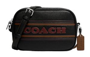 Сумка через плечо Jamie из зерненой кожи миниатюрная женская черная COACH