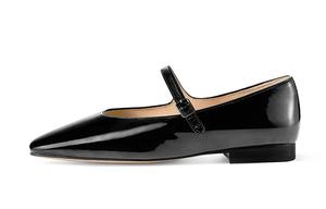 7or9 Туфли Мэри Джейн на плоской подошве с консервированным сливовым наполнителем, 1,8 см, женские, черные