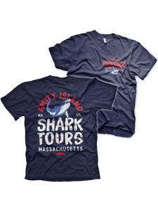 Футболка синего цвета Jaws