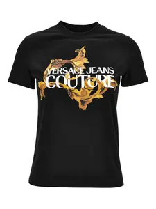 Футболка с логотипом Versace Jeans Couture, черный
