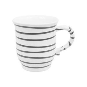 Серая чашка для шоколада с пламенем/шоколадная чашка 0,3 л/высота: 9,9 см Gmundner Keramik, белый/серый