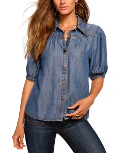 Рубашка из шамбре Ноа Ramy Brook, синий