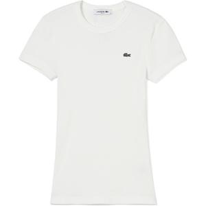 Футболка с накладным логотипом Lacoste, круглый вырез, цвет AFS/Тёмно-красный