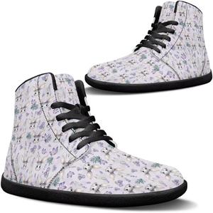 Пасхальные босоножки для женщин с голой пяткой, легкие кроссовки с широкой носочной частью, противоскользящие, высокие, с подошвой нулевого перепада GETELINSENG, Rabbit Eggs Flower