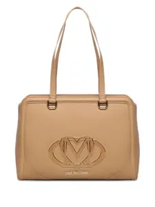 Сумка-шоппер с логотипом Love Moschino, нейтральный