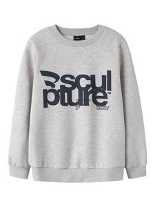 Толстовка светло-серого меланжевого цвета name it