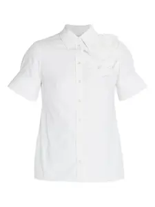 Рубашка с короткими рукавами ERDEM, белый