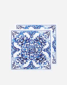 Набор из 2 льняных салфеток Dolce&Gabbana, мультиколор