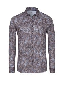 Рубашка Slim Fit на пуговицах DESOTO, коричневый