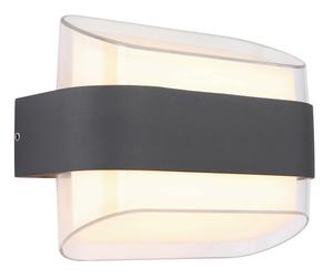 Настенный светодиодный уличный светильник, пластик/металл, степень защиты IP54 Globo, опал/прозрачный