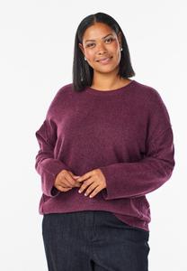 Джемпер Zizzi Jumper, Fig Melange/Purple