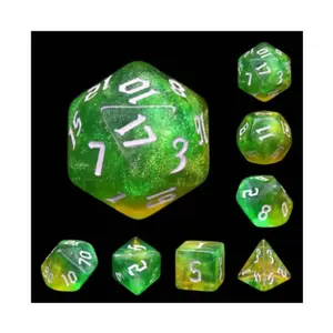 Набор Poly — Фея Тинкер с белым (7), Dice Sets - Resin/Acrylic - Rainbow & Multi-Colored (Foam Brain Games)