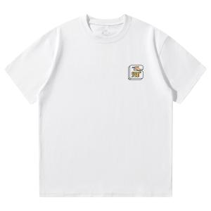 361° Футболка Unisex White Crew Neck Moderate Straight Fit