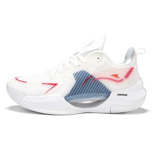 Lin Feng Баскетбольные кроссовки с низким верхом, амортизирующие, противоскользящие и износостойкие, унисекс, белые и красные