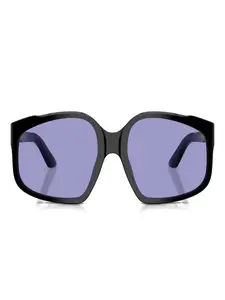 Солнцезащитные очки в массивной оправе Miu Miu Eyewear, черный