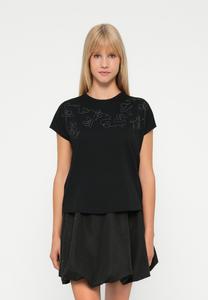 Футболка JDY JDYANYA LIFE, Black/Silver-Coloured/Black