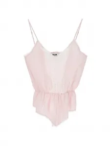 Топ-камисоль из кружева Msgm, розовый