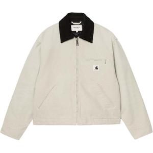 Carhartt WIP Куртка с вельветовым воротником на молнии, White