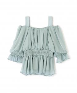 Блузка с открытыми плечами и пышной юбкой Willow