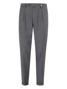 Брюки со складками Myths, серый