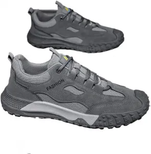 Мужские походные кроссовки для улицы, рабочие, легкие, дышащие, для трейл-раннинга, прогулок, трекинга, строительства, летние спортивные Qacksv, серый
