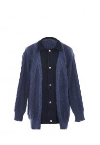 Вязаный кардиган SANIKA Knit Cardigan, цвет blue denim/dark blue
