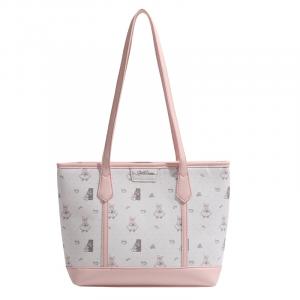 Сумка через плечо PU женская розовая GATOER, Розовая+Шоппер+Случайный кулон