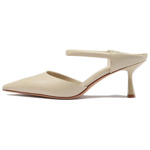 LE SAUNDA Женские противоскользящие тапочки с закрытым носком Mist White BEL, цвет Mist White BEL