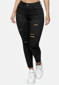 Джинсы с высокой талией, узкий крой Elara, Schwarz