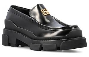 Терра Массивные Кожаные Лоферы Givenchy, Черный