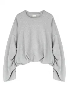 Толстовка с драпировкой DRIES VAN NOTEN, серый