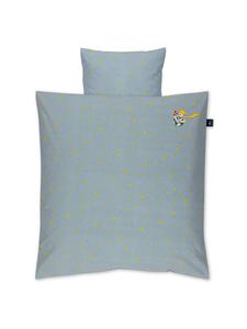 Постельное белье из органического хлопка 80 х 80 см - синего, серого цветов, с рисунком. Alvi