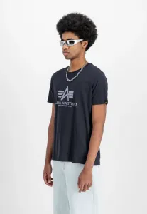 Футболка с принтом Alpha Industries, Blue