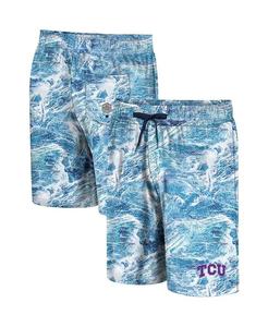 Мужские синие шорты для плавания TCU Horned Frogs Realtree Aspect Ohana Colosseum