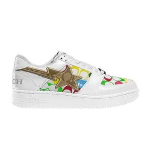 Кроссовки BAPE Coach x Bapesta Low 'White Multi Camo', белый